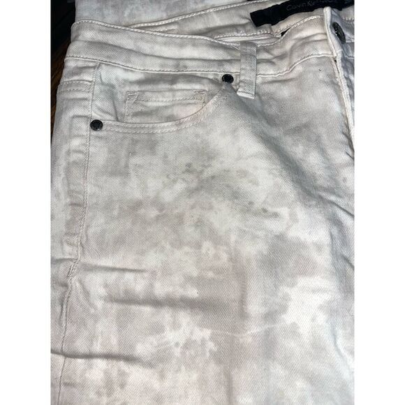VTG Calvin Klein Jeans Women's Ultimate Skinny Jeans Grey Camo Design Size 29/8 - Picture 7 of 14